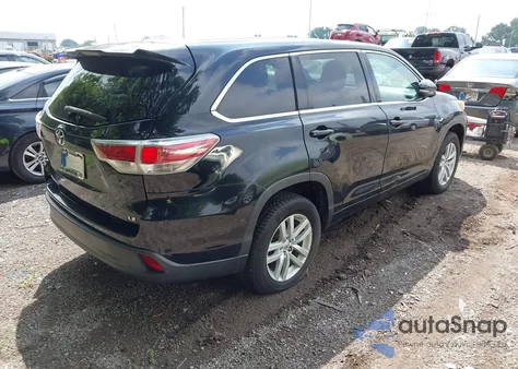 2014 Toyota Highlander Le из США, поврежденный, VIN 5TDZARFHXES005068